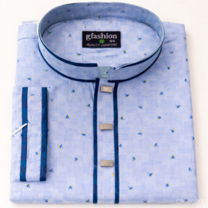 Home neatly folded blue panjabi