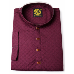 Home royal maroon premium panjabi